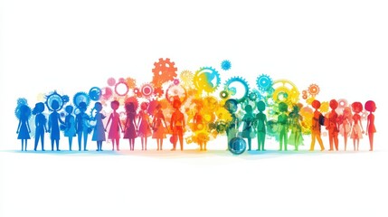 Naklejka premium Designed Management Training Program for Professional Development and Skill Enhancement