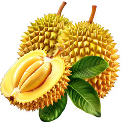 jackfruit isolated on transparent png