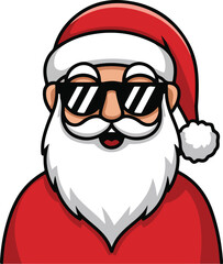 Cute Santa Claus Face