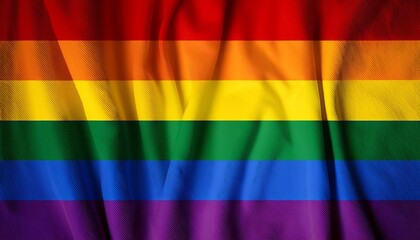 Fototapeta premium Rainbow Flag Seamless Pattern, Colorful Vector Design, Bright Gay Pride Wallpaper