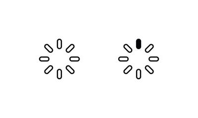 Loading icons set vector stock illustration