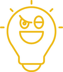 Blink Eye Light Bulb Emoji