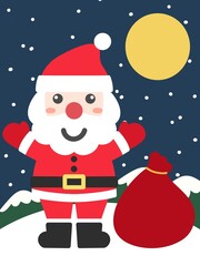 산타 일러스트,merry Christmas 