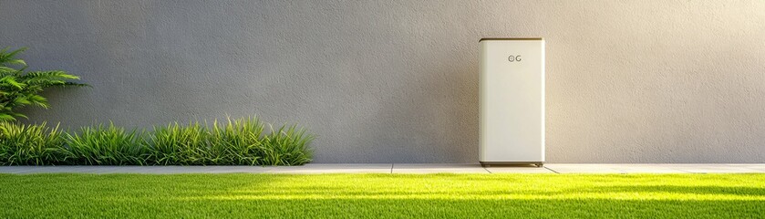 Efficient Peak Energy Solutions and Storage Systems. Solar-powered battery storage image showcasing...