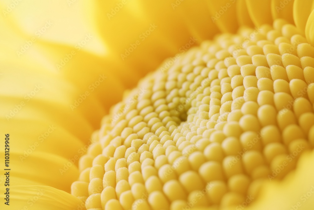 Poster fibonacci day sunflower close-up natures intricate patterns and vibrant yellows for earth day and th