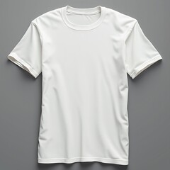 White cotton blank T-shirt