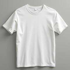 White cotton blank T-shirt