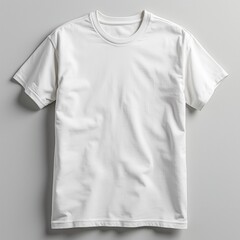White cotton blank T-shirt