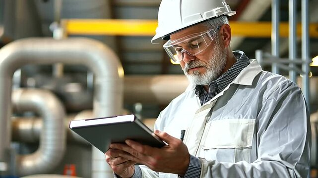 Examining Emissions Control Equipment in a Factory Setting