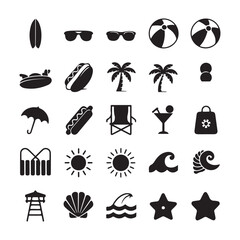 Flat Design Icon Set for Business and Technology