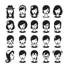 Flat Design Icon Set for Business and Technology