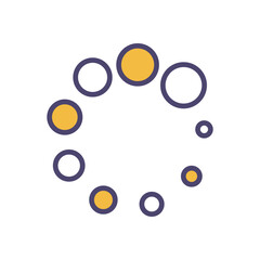 Loading icons set vector stock illustration