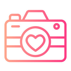 photo camera gradient icon