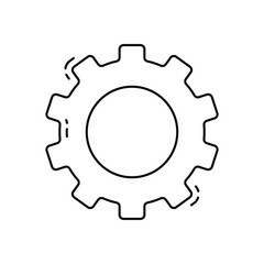 Gear vector icon
