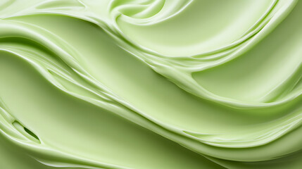 Creamy Ice Cream Wallpaper Texture Inspired by Nature Abstract Art Soft Green Hues Digital Close-Up for Home Decor
