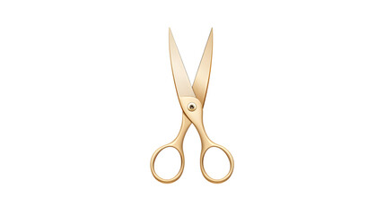 A pair of elegant gold scissors with sharp blades and a polished finish, ideal for cutting tasks.