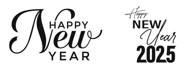 New Year Typography Banner

