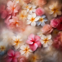 Obraz premium Soft Blurred Flower Patterns for Graphic Design and Marketing