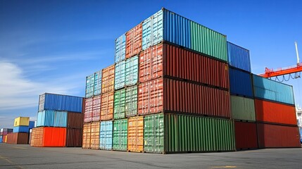 Global trade relations within BRICS, containers at ports of member countries