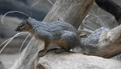 A madagascar narrow-striped mongoose