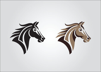 Horse head, horse logo, vector horse head icon, 