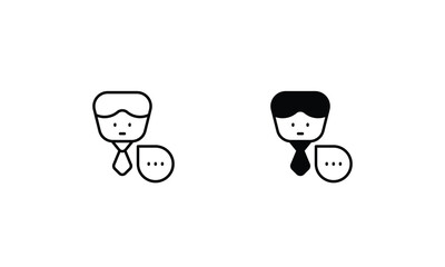 Businessman icons set vector stock illustration