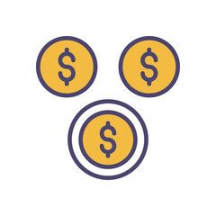 Funding icons set vector stock illustration