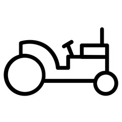 Agriculture Gardening Tractor Line Icon