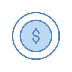 Dollar icons set vector stock illustration