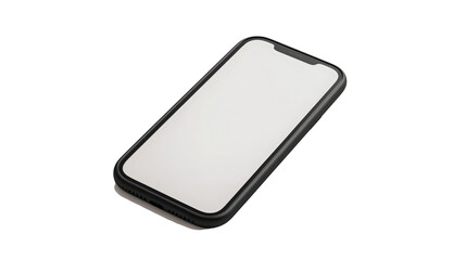 Modern smartphone display on transparent background technology concept media connection