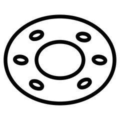 Donut Food Street Line Icon