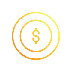 Dollar icons set vector stock illustration