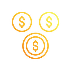 Funding icons set vector stock illustration