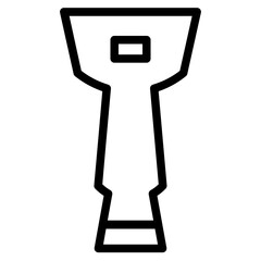 Stair Wood Wooden Line Icon