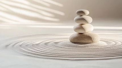 Photo sur Plexiglas zen waves for soothing meditation