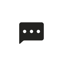Chat icon template vector illustration