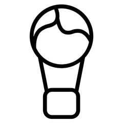 Activity Air Balloon Line Icon