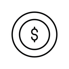 Dollar icons set vector stock illustration