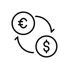 Obraz premium Currency Exchange icons set vector stock illustration