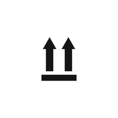 This way up icon template vector illustration