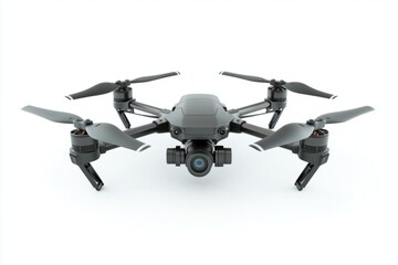 A sleek black drone ready for flight. Modern design meets advanced technology. Capture stunning aerial views with ease and precision. Perfect for photography and videography. Generative AI