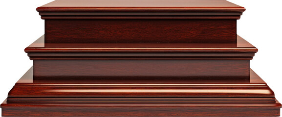 Elegant wooden podium for presentations