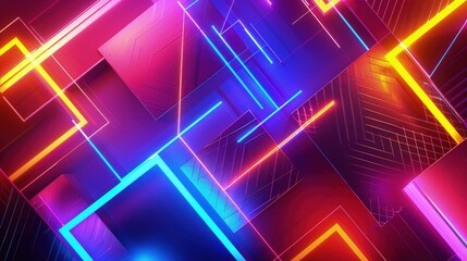 abstract background with glowing lines