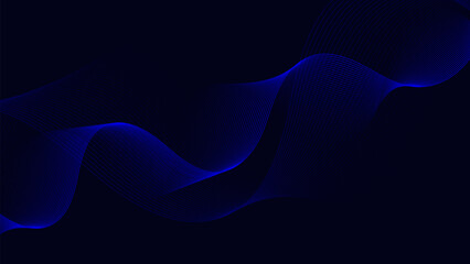 Abstract Blue Concentric Circles on Dark Background – Minimalist Geometric Art for Modern Tech, Web Design, and Digital Projects