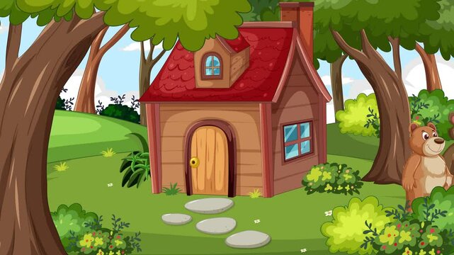 Goldilocks Enters the Bear\'s Cottage