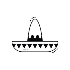 Mexican  Hat vector icon