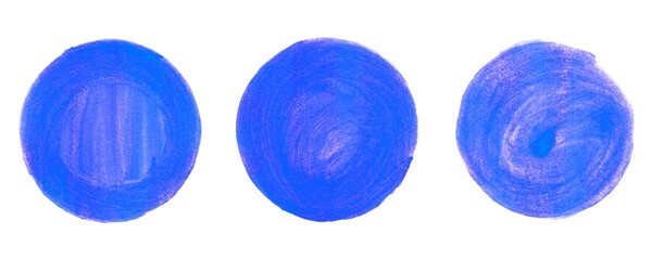 Wasserfarbe Kreise in blau
