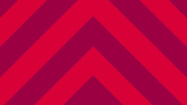 Bold Red Chevron Pattern with Symmetrical Geometric Shapes in Vibrant Abstract Design