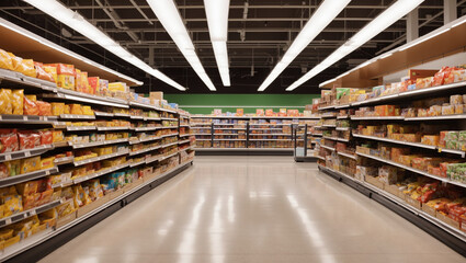 shopping in supermarket