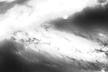 black and white image of sky 